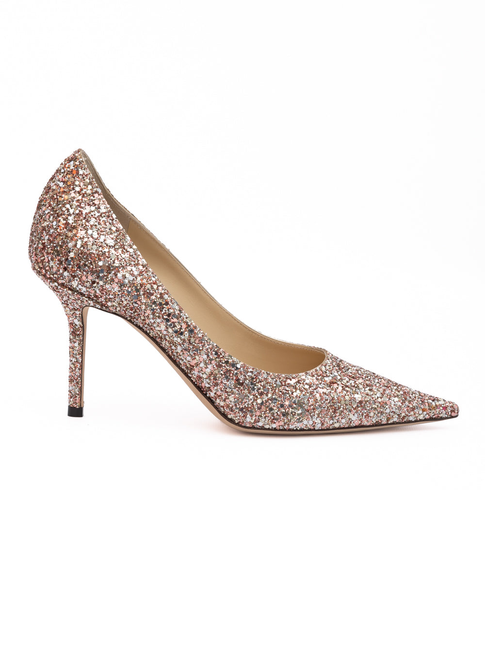 Rose Coarse Glitter Love 85 Pumps