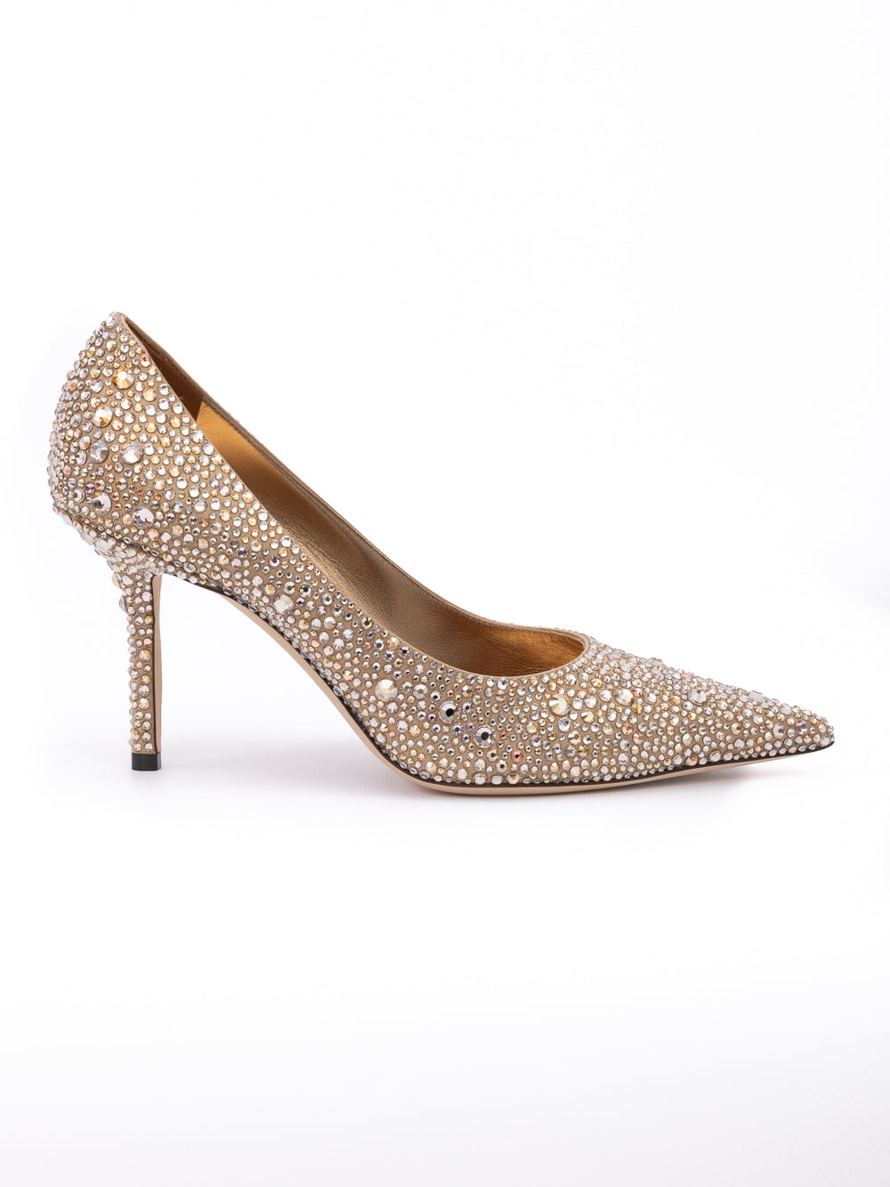 Light Bronze Crystal Love 85 Pumps