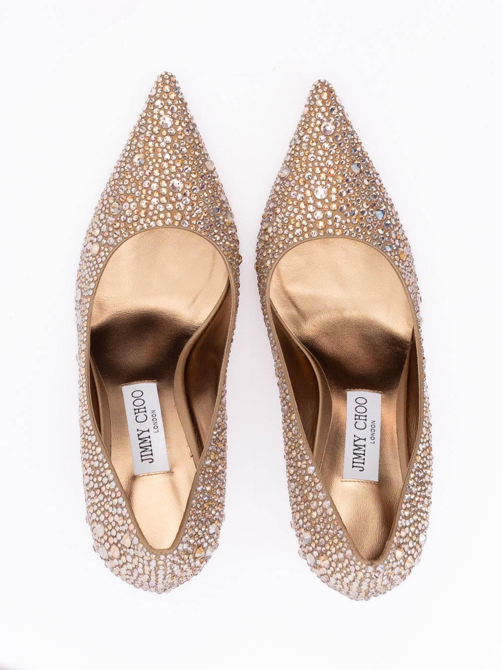 Light Bronze Crystal Love 85 Pumps-thumbmail-3