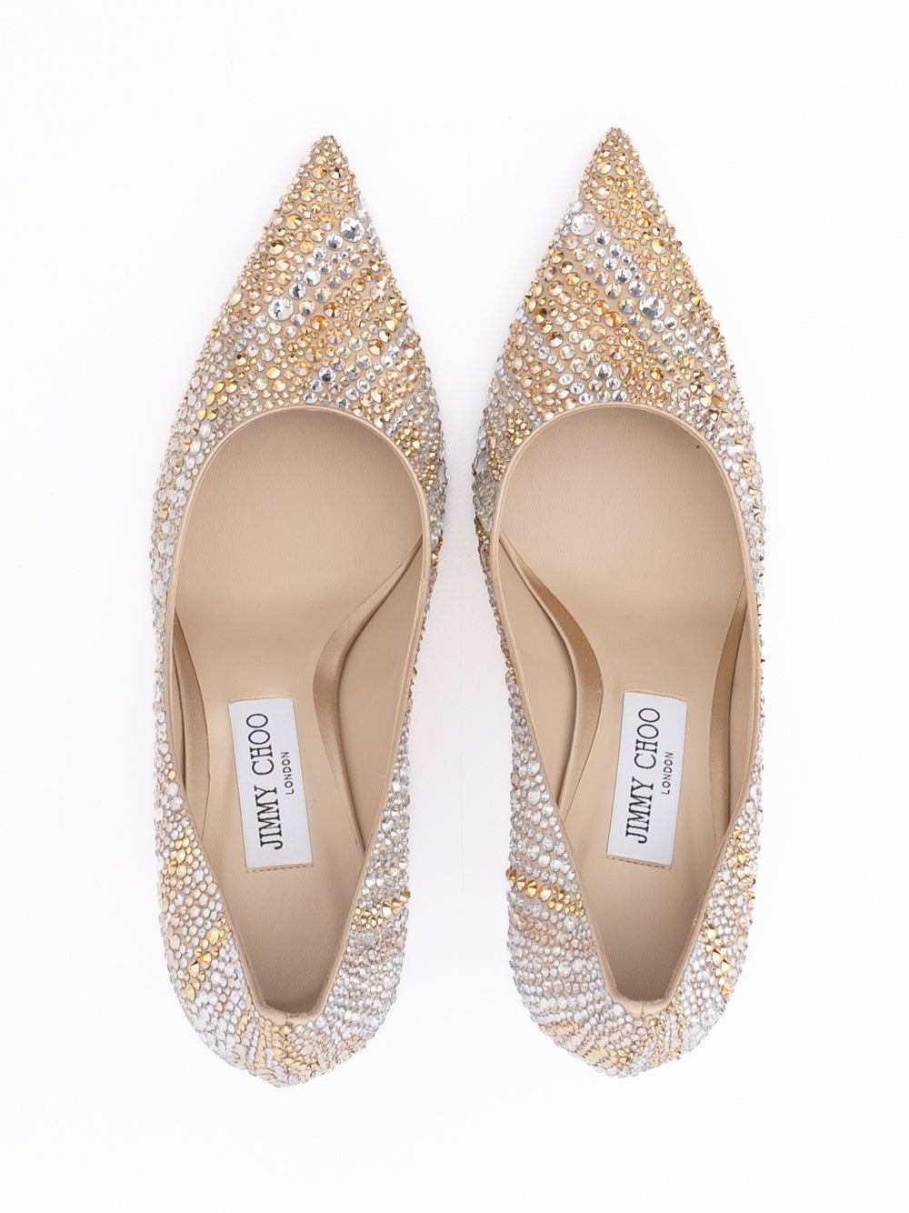 Gold Mix Crystal Love 85 Pumps-thumbmail-3