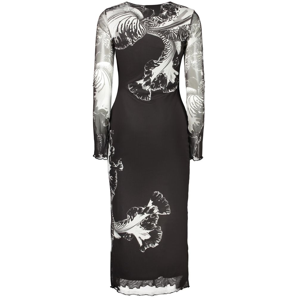 Black Polyester Women Dress