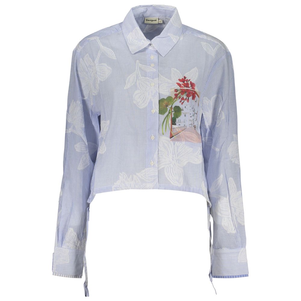 Azzurro Cotton Women Shirt
