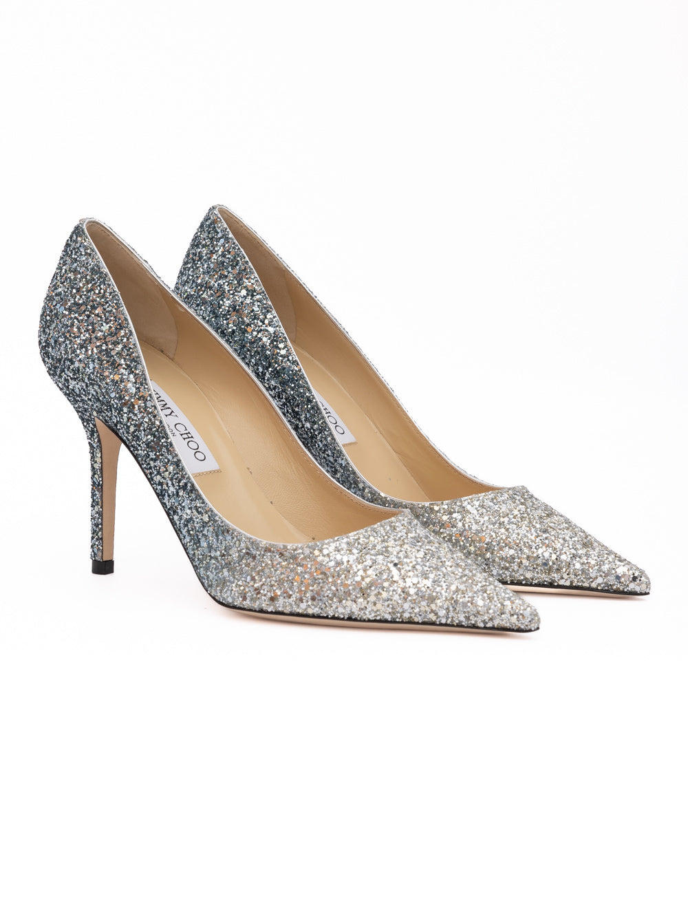 Silver Coarse Glitter Degrade Agnes Pumps-thumbmail-4