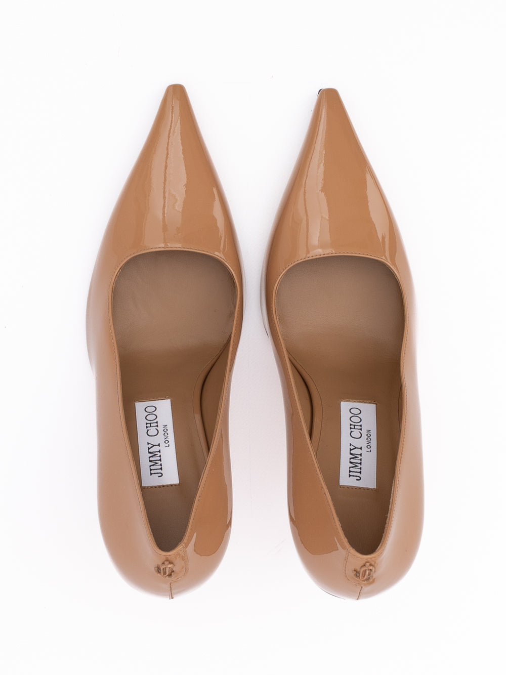 Powder Pink Patent Leather Ixia 95 Pumps-thumbmail-3