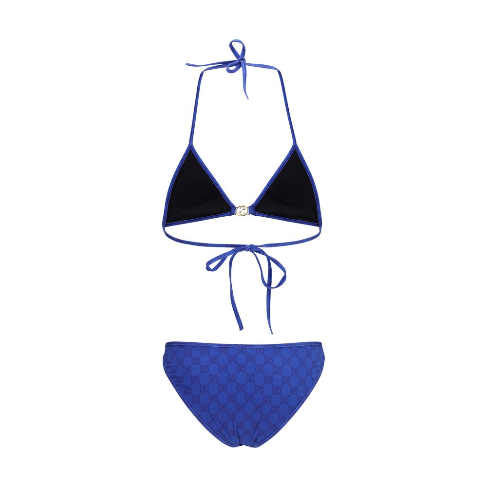 Blue Polyamide Bikini Gucci