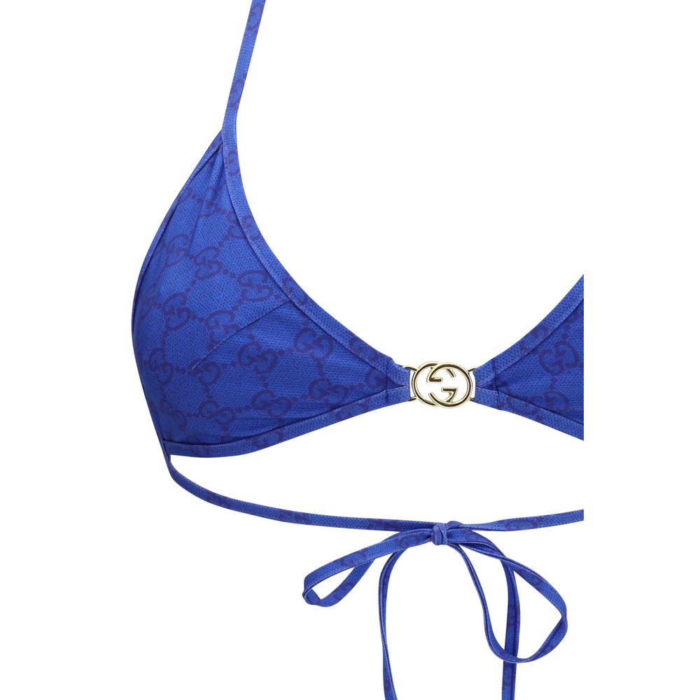 Blue Polyamide Bikini Gucci