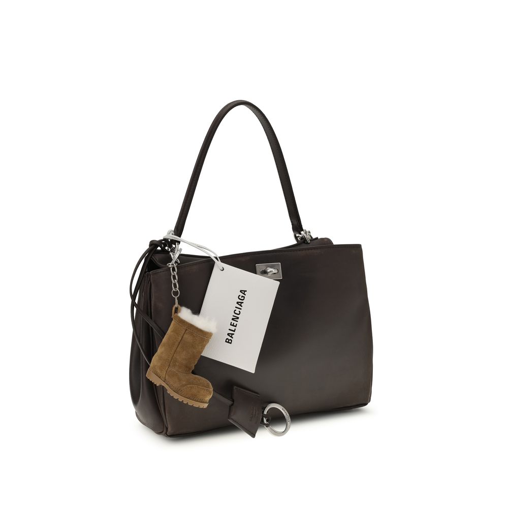Brown Calf Leather Bos Taurus Shoulder Bag Balenciaga
