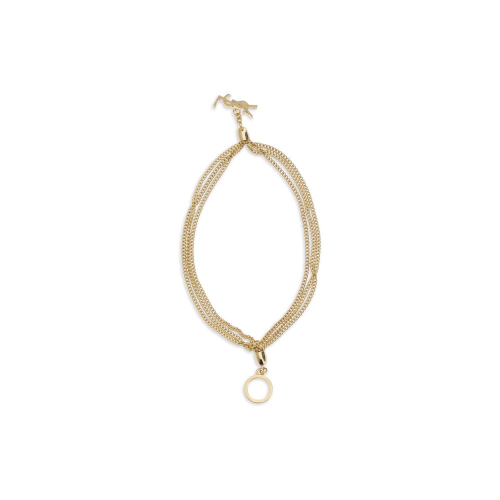 Gold Brass Bracelet Saint Laurent