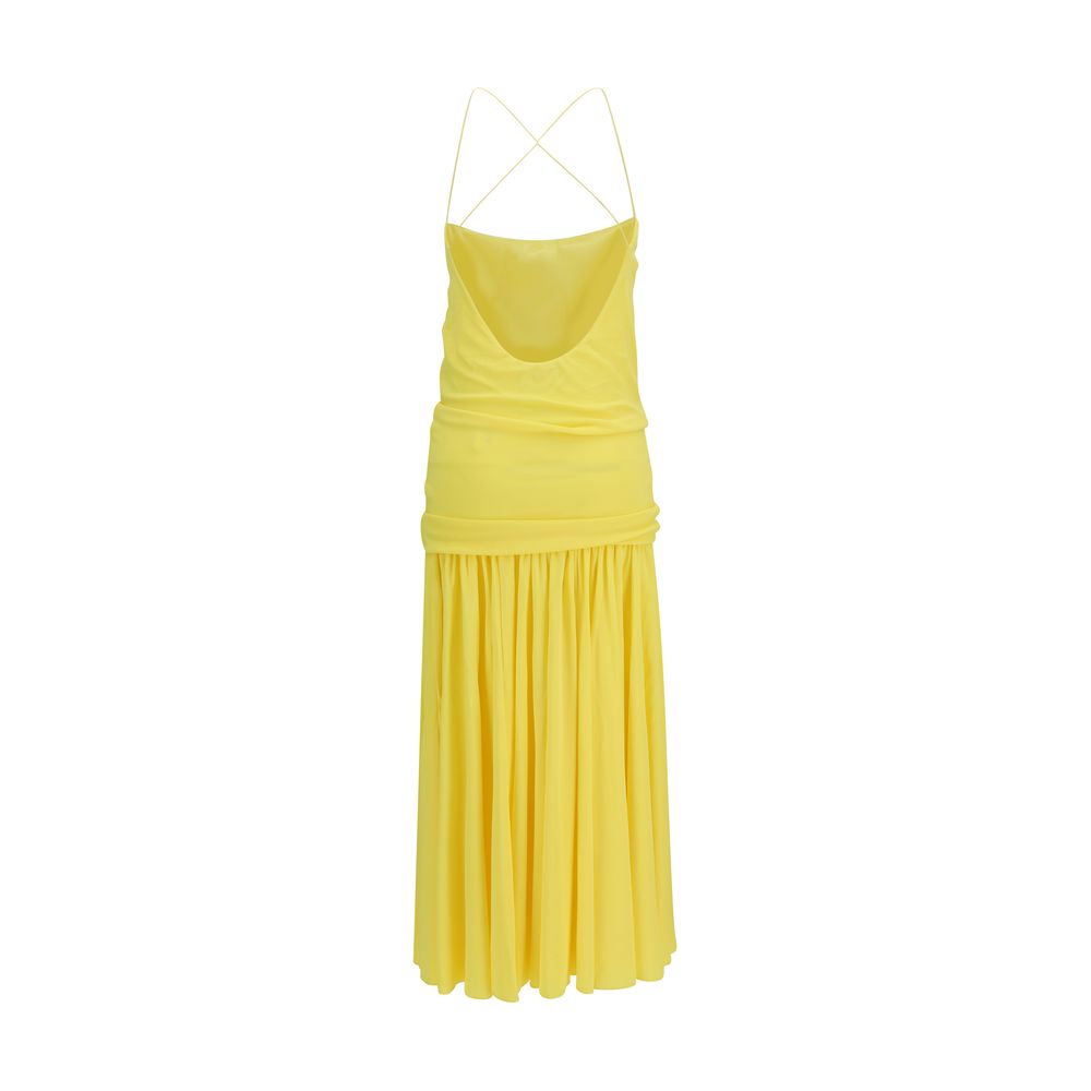 Bicolor Viscose Casual Dress Jacquemus