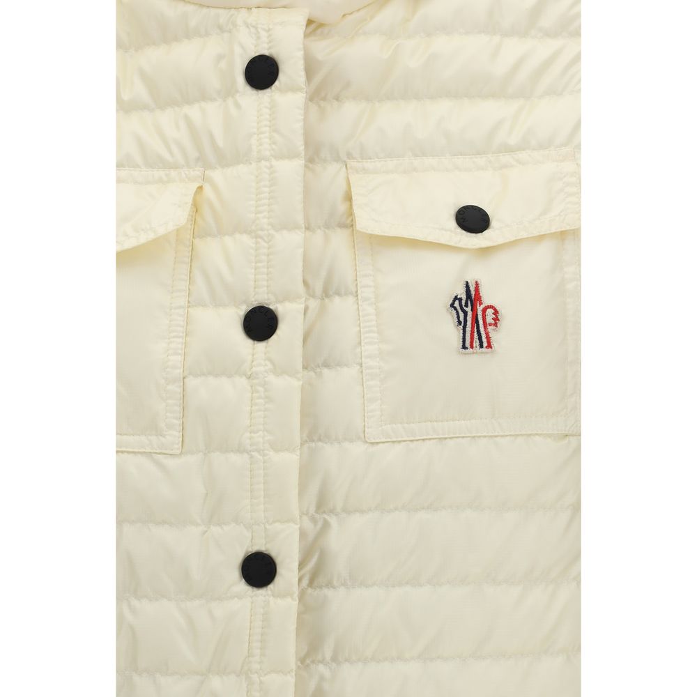 Beige Polyamide Sleveless Jacket Moncler Grenoble