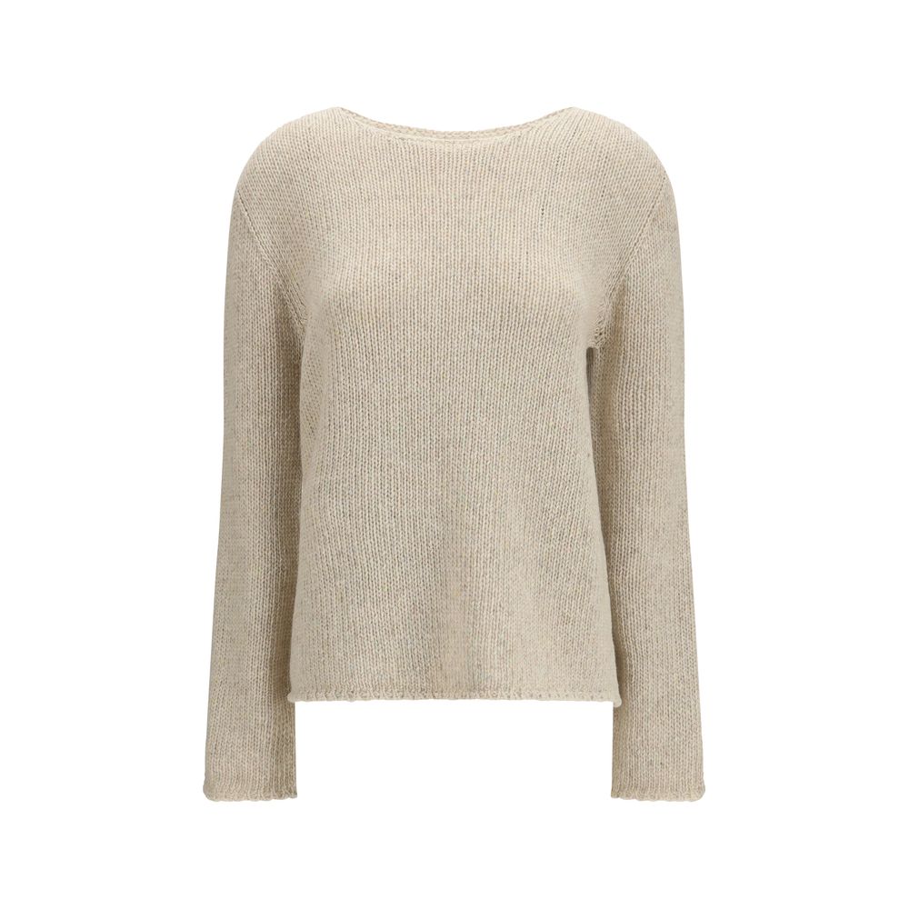 Beige Cashmere Sweater The Row