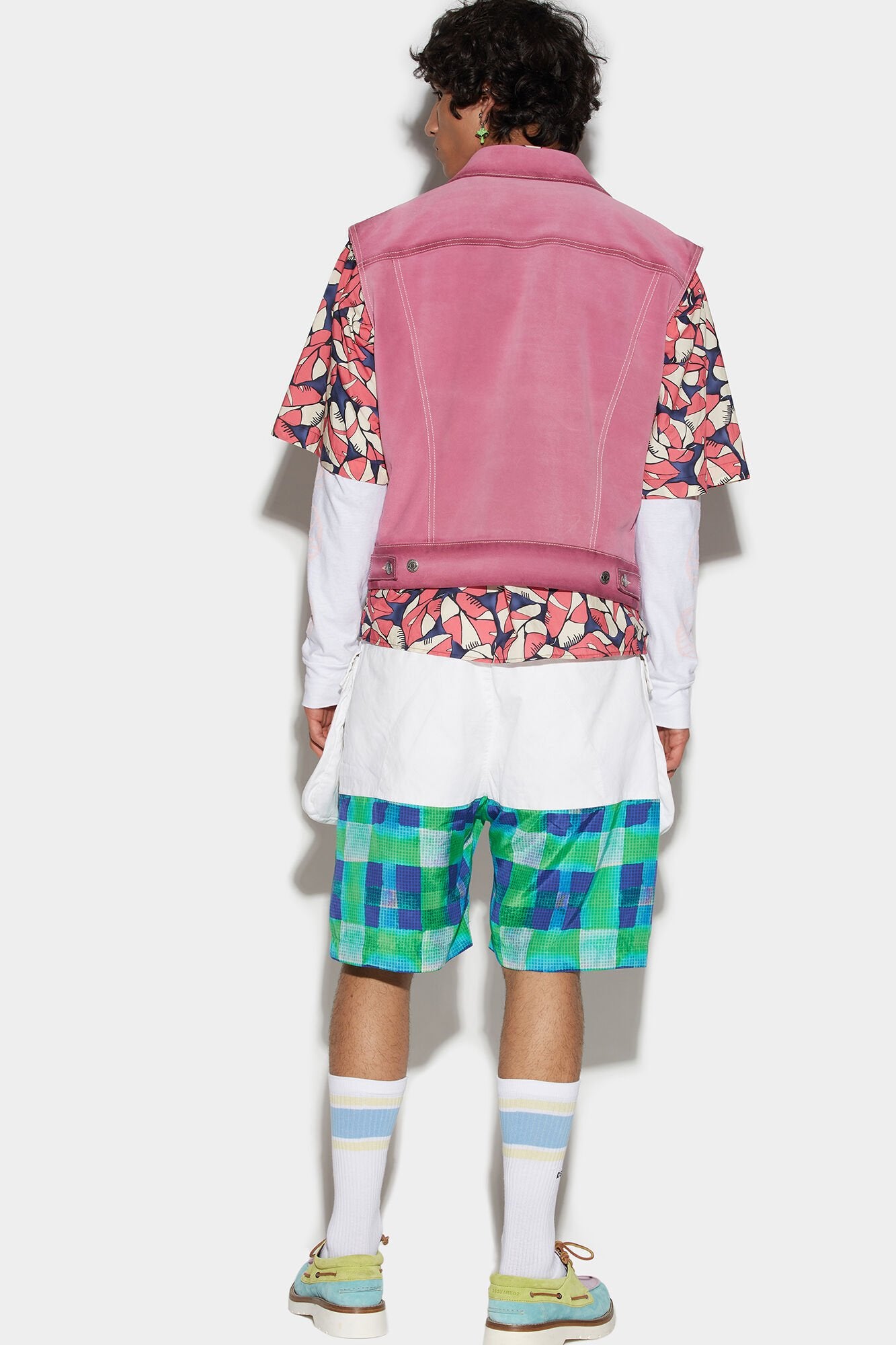 White Fibres Shorts Dsquared²