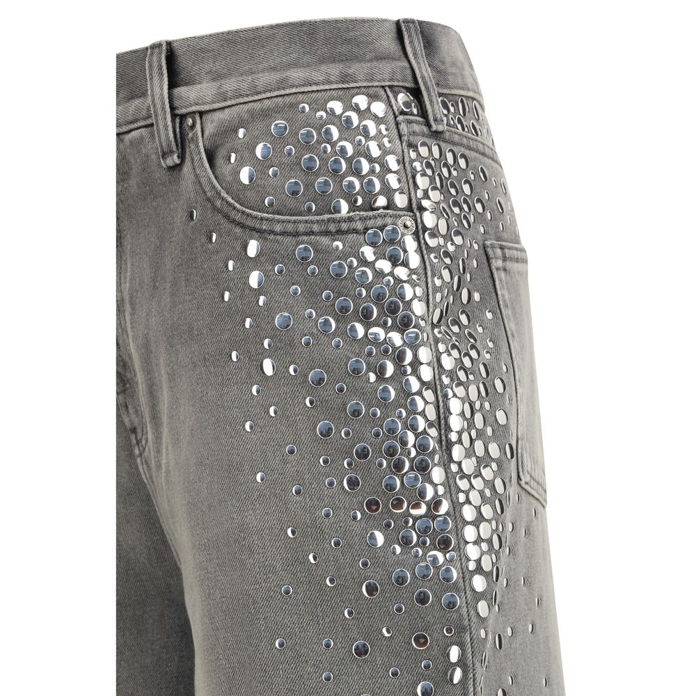 Golden Goose - Melody Stud Degraded Jeans Gray-thumbmail-3