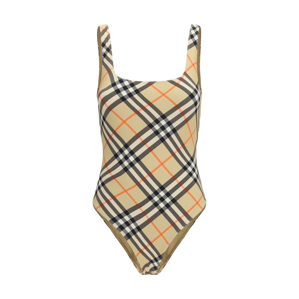 Burberry - Check Swimsuit Archive Beige