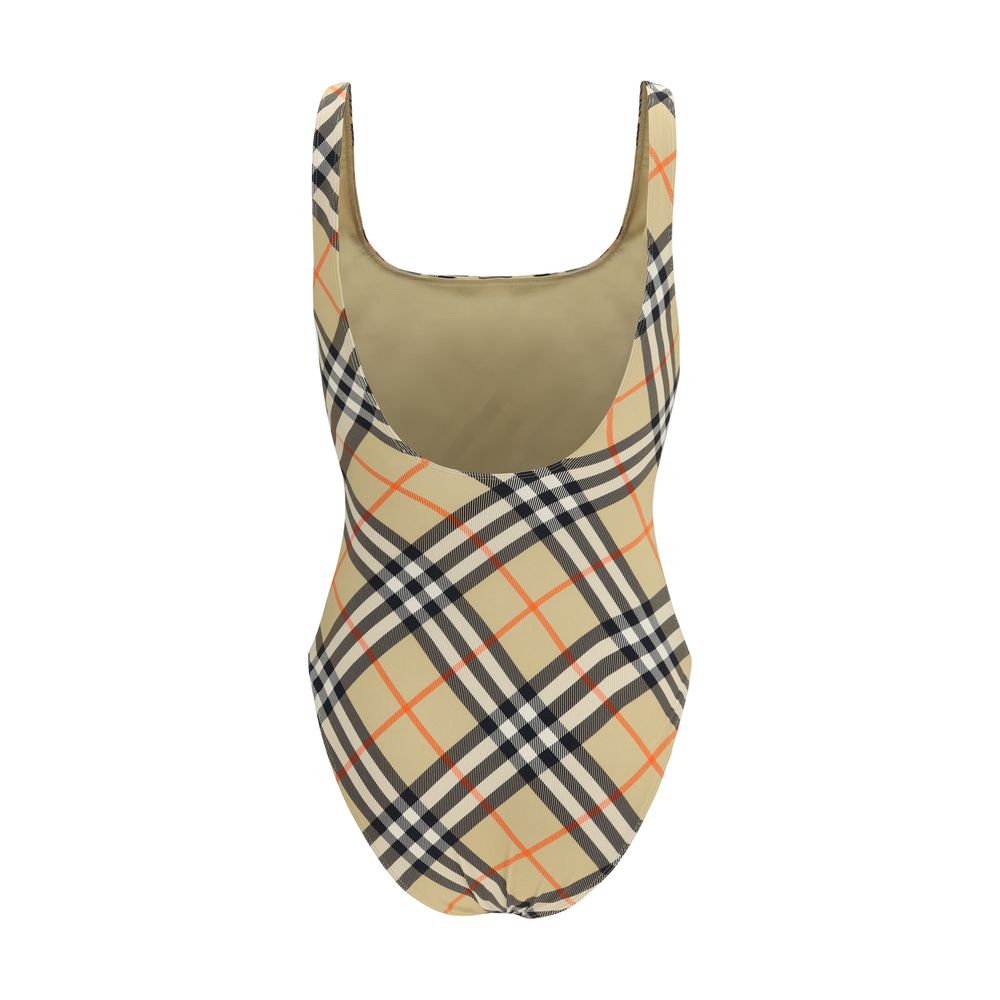 Burberry - Check Swimsuit Archive Beige