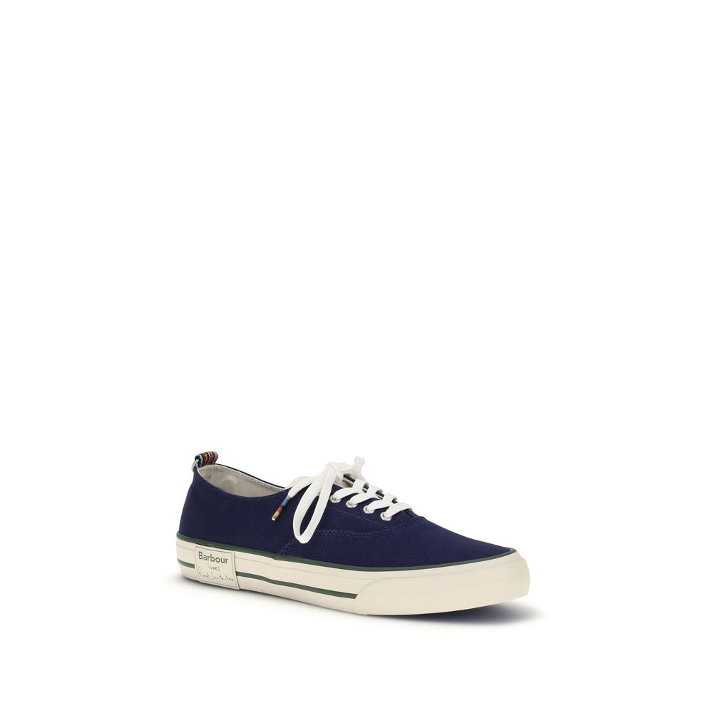 Barbour x Paul Smith - Navy Canvas Low Top Sneaker