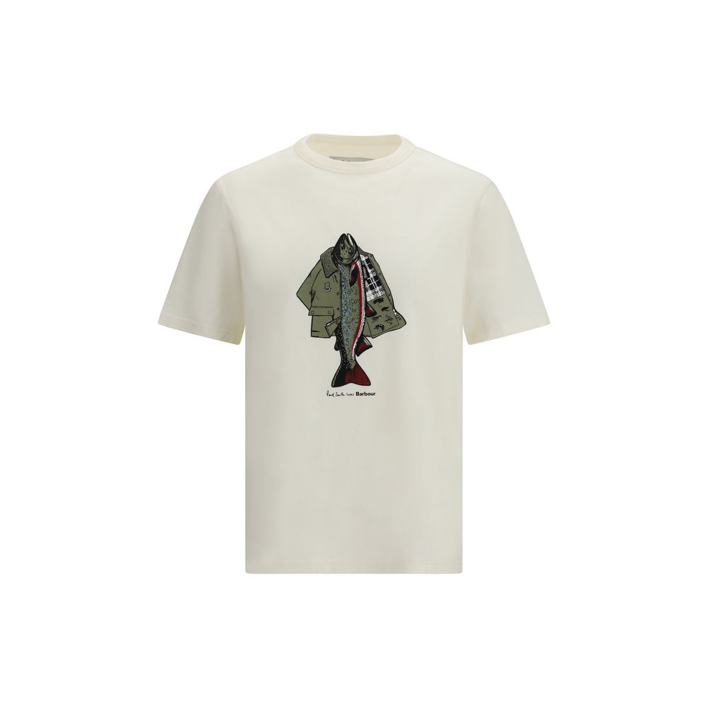 Barbour x Paul Smith - Fishing Graphic T-Shirt White