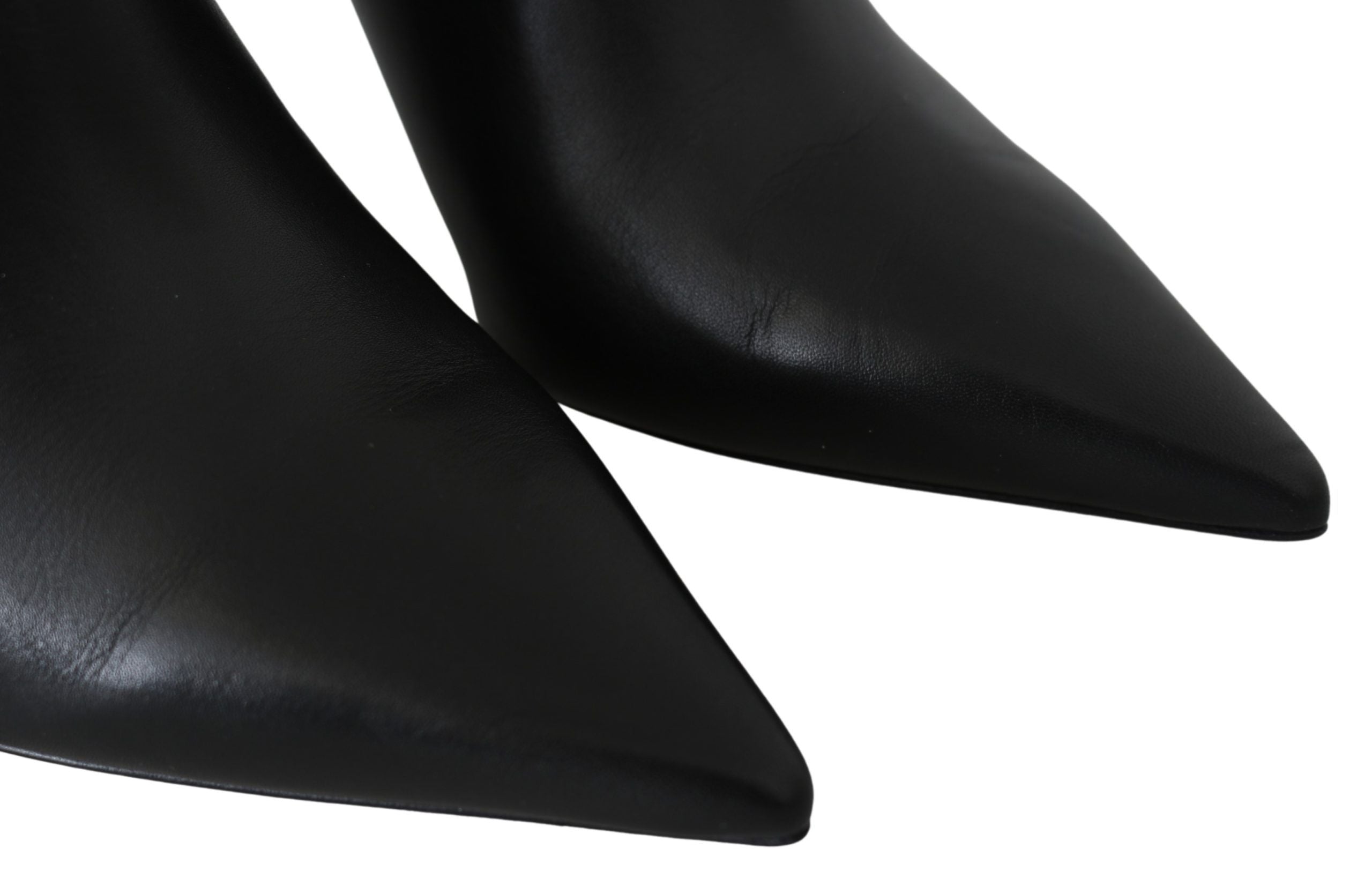 Black Calf Leather Lexx Pumps Shoes-thumbmail-3
