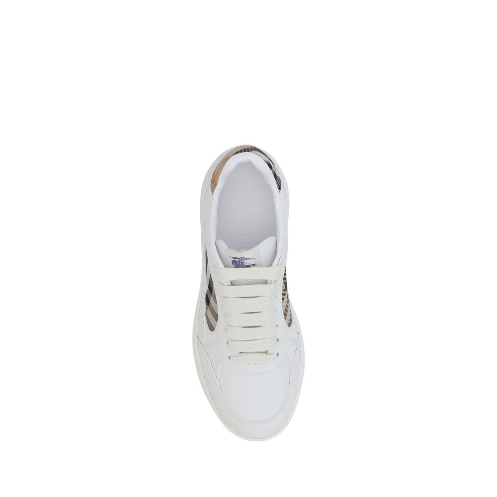 White Calf Leather Bos Taurus Low Top Sneakers-thumbmail-4