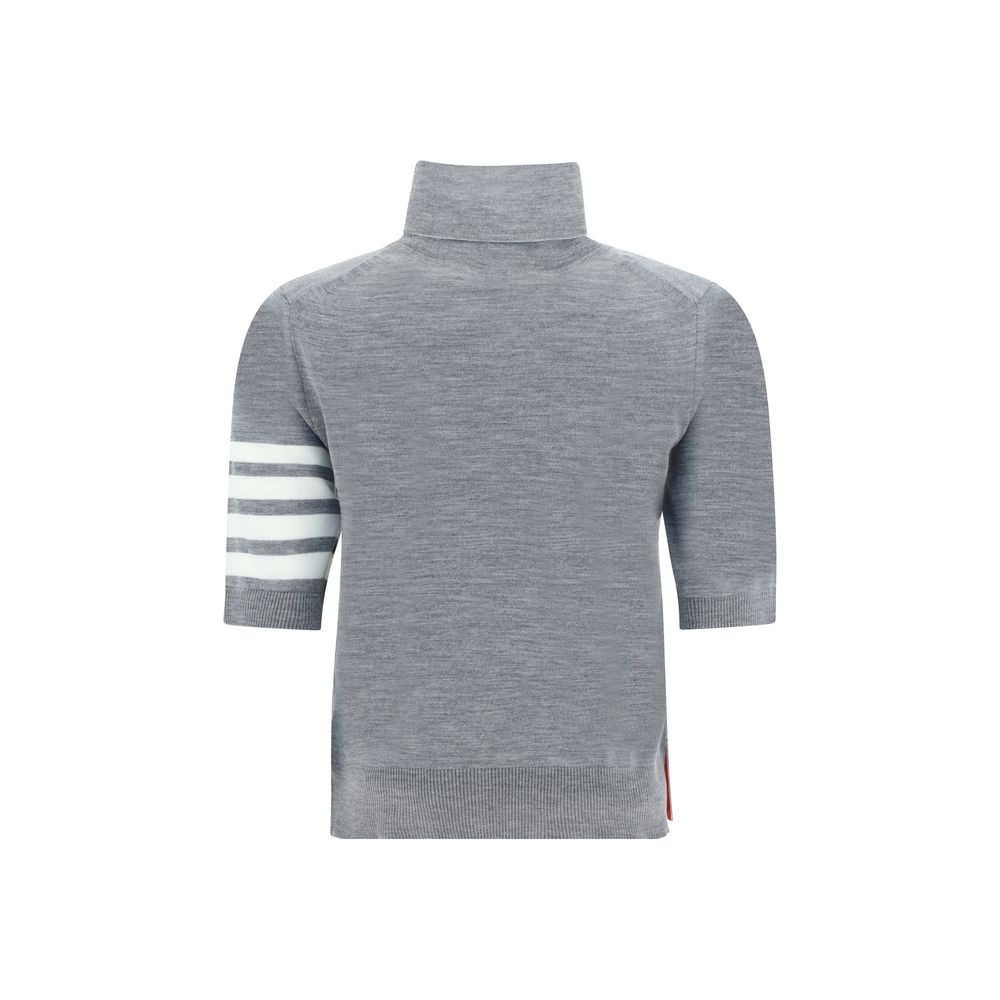 Gray Polyamide Turtleneck Thom Browne