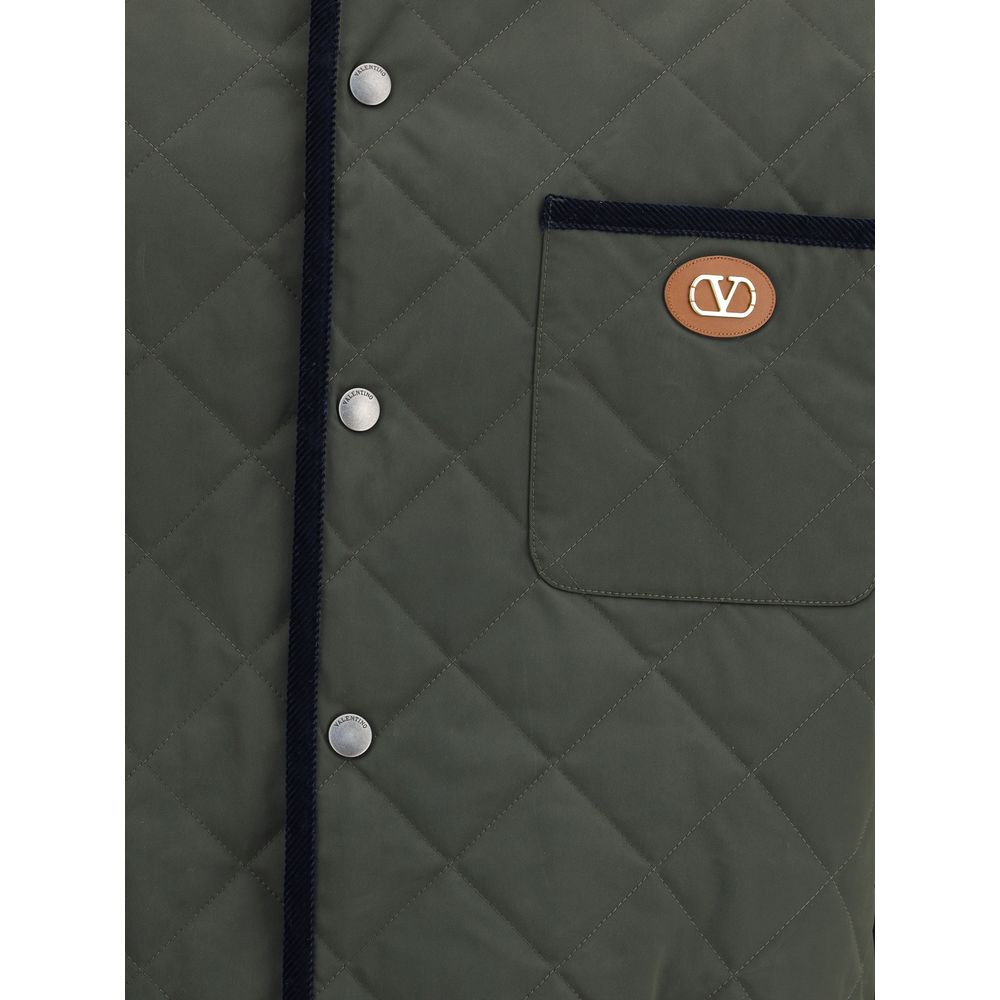 Bicolor Polyamide Coat Valentino