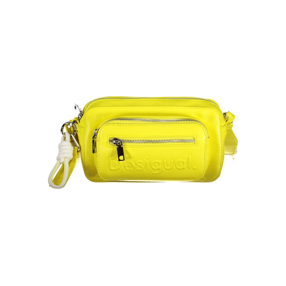 Giallo Poliuretano Women Handbag Desigual