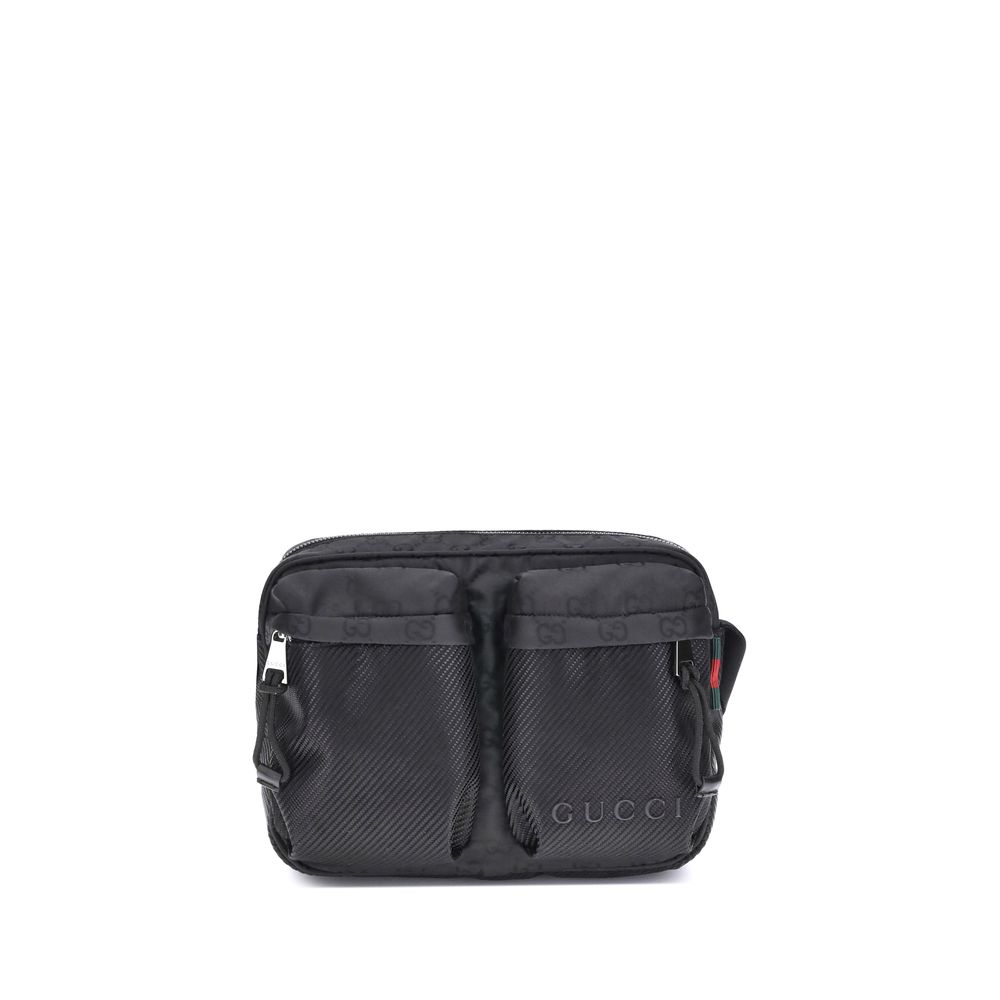 Black Polyester Shoulder Bag Gucci
