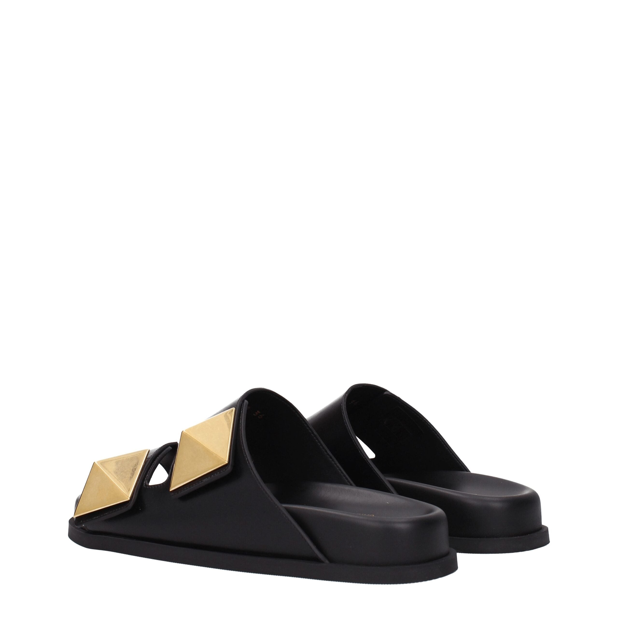 Black Leather Slippers-thumbmail-4