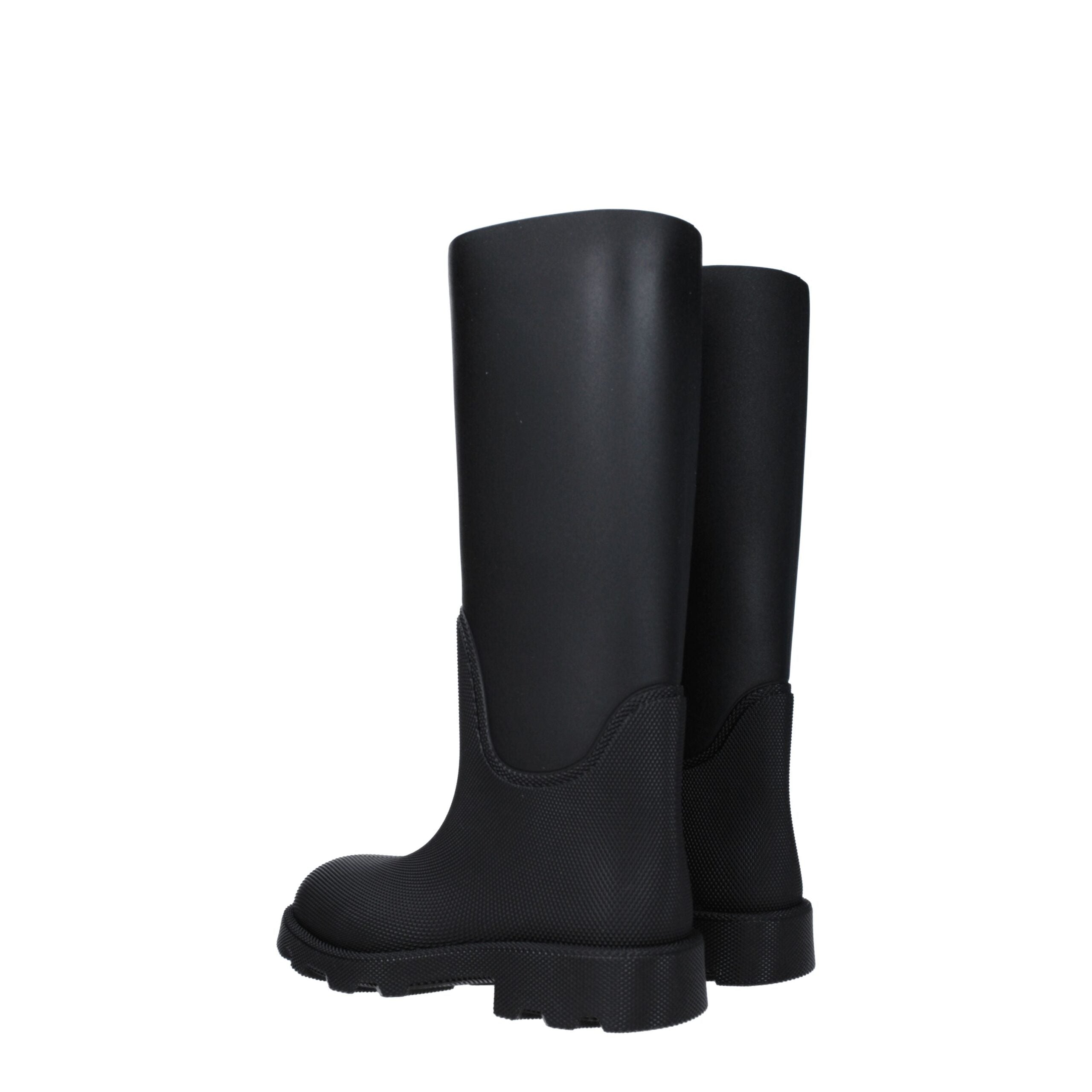 Black Cotton Rain Boots-thumbmail-4