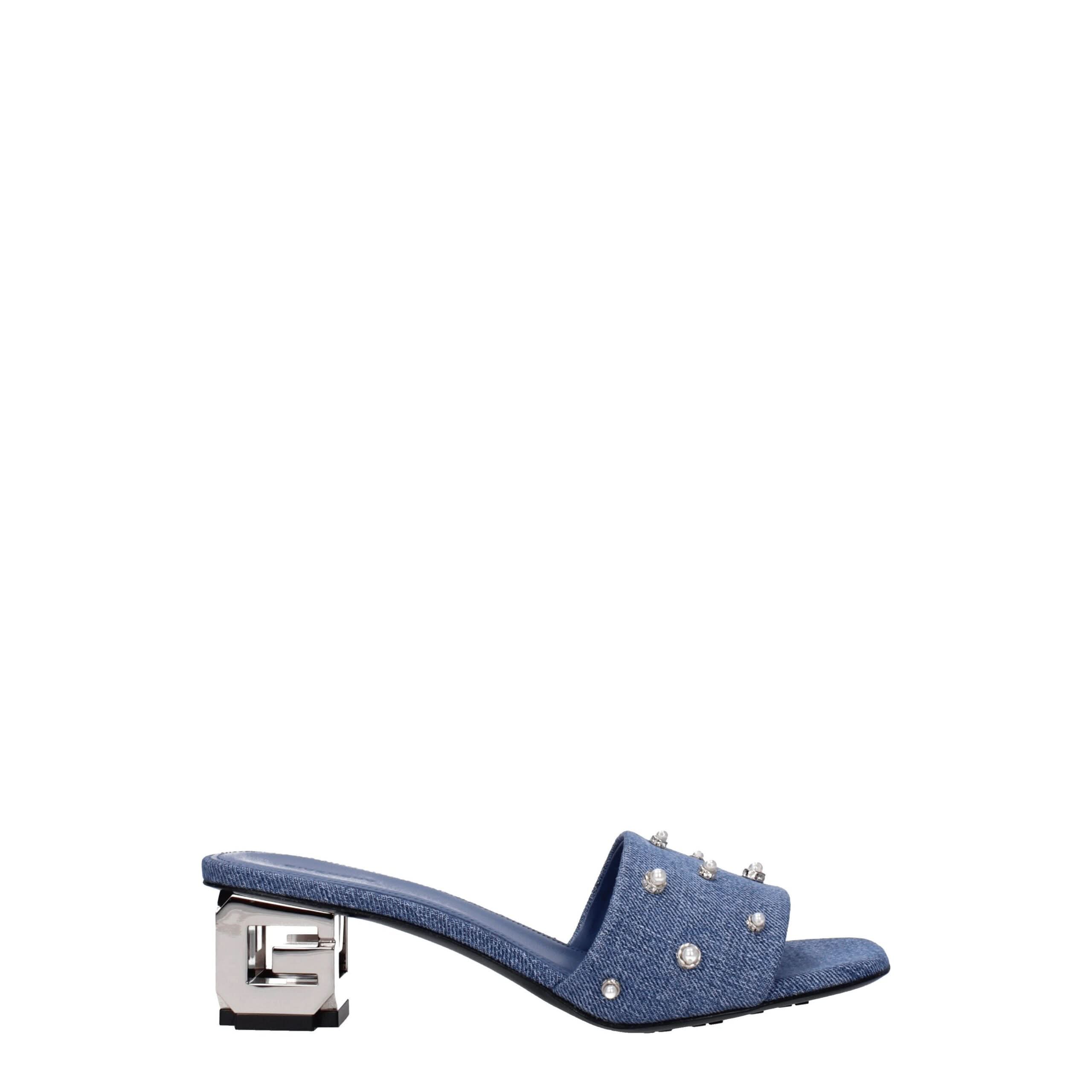 Blue Fabric Sandals Givenchy