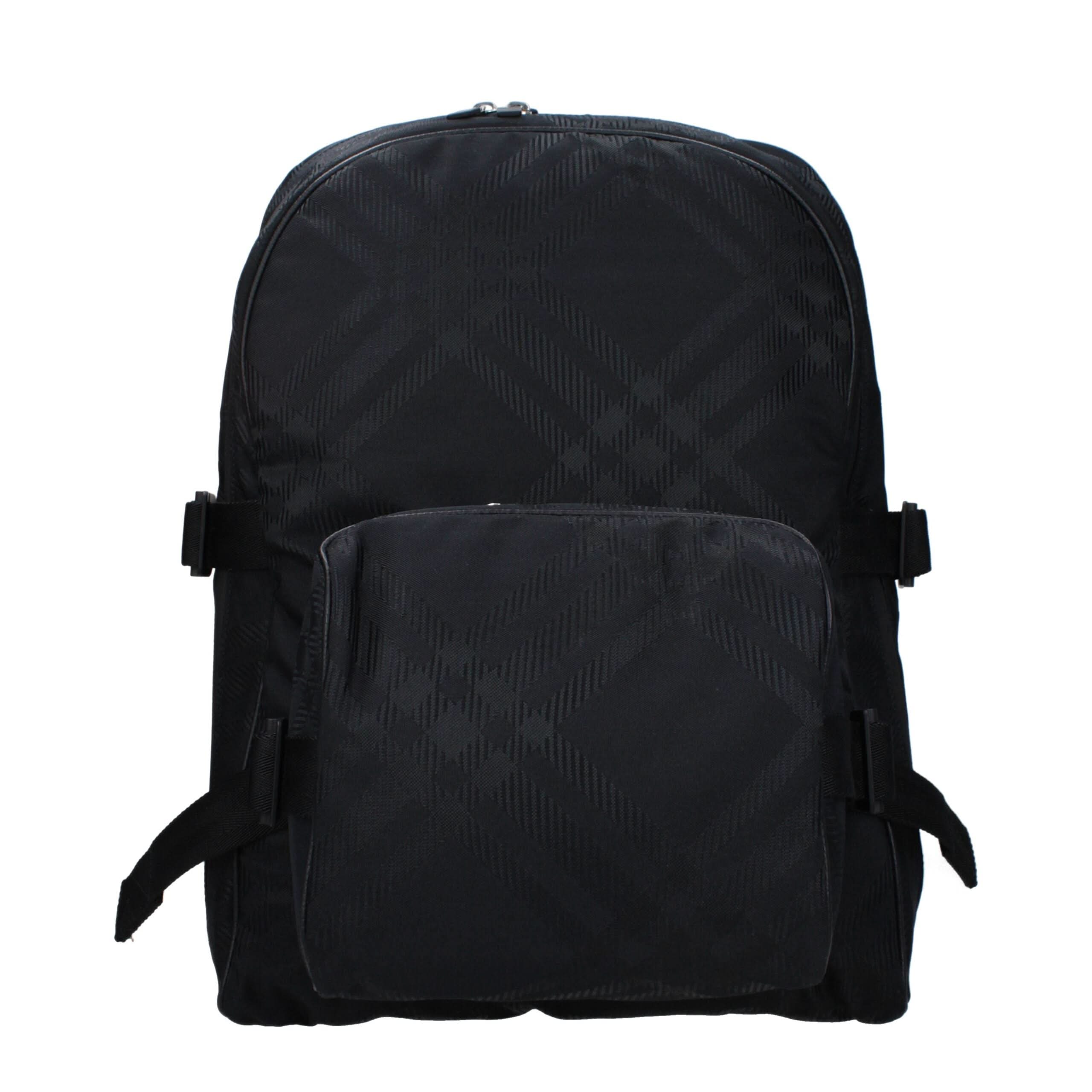 Black Fabric Backpack Burberry