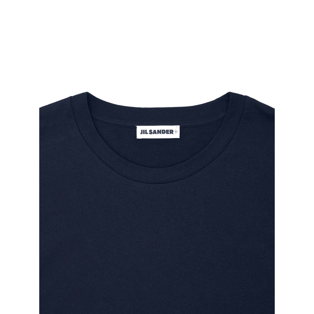 Blue Cotton T-Shirt Jil Sander