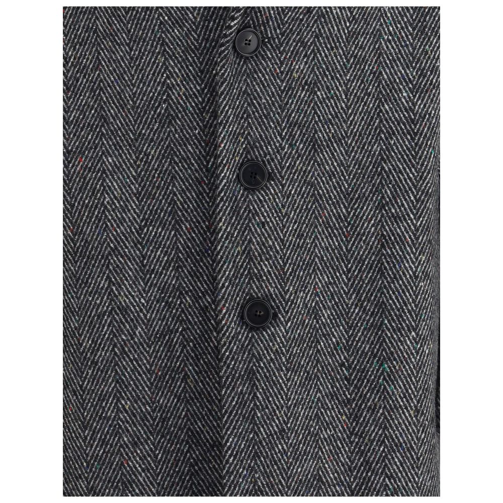 Gray Wool Coat Givenchy
