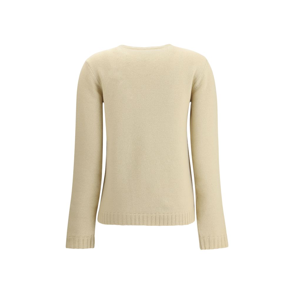 Beige Fleece Wool Sweatshirt