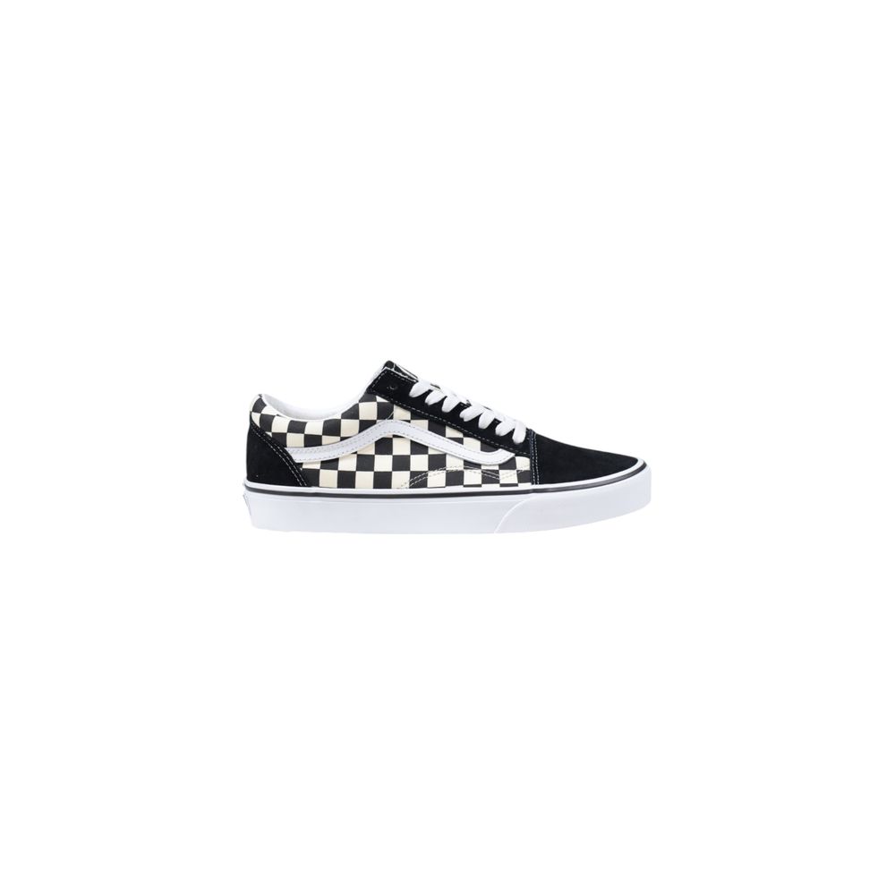 Black And White Fabric Low Top Sneakers-thumbmail-1