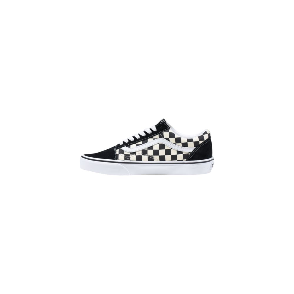 Black And White Fabric Low Top Sneakers-thumbmail-3