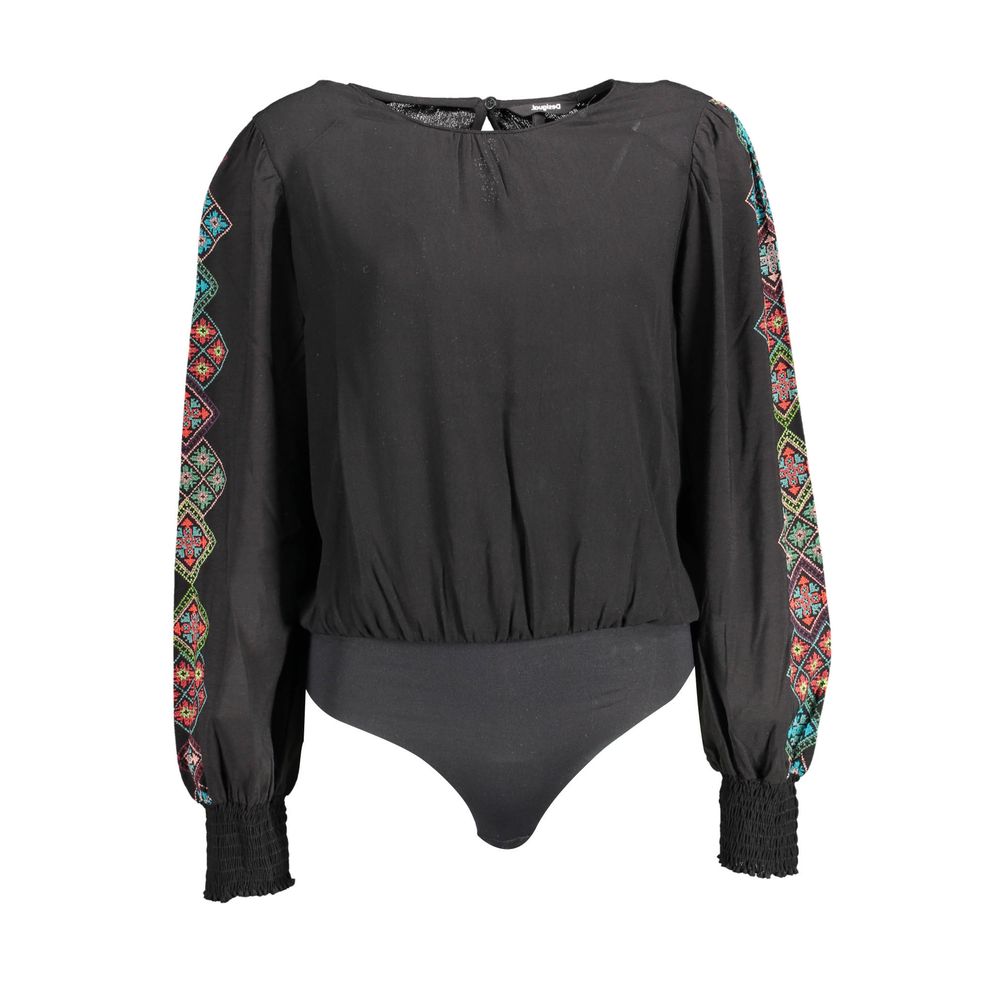 Black Viscosa Women Bodysuit Desigual