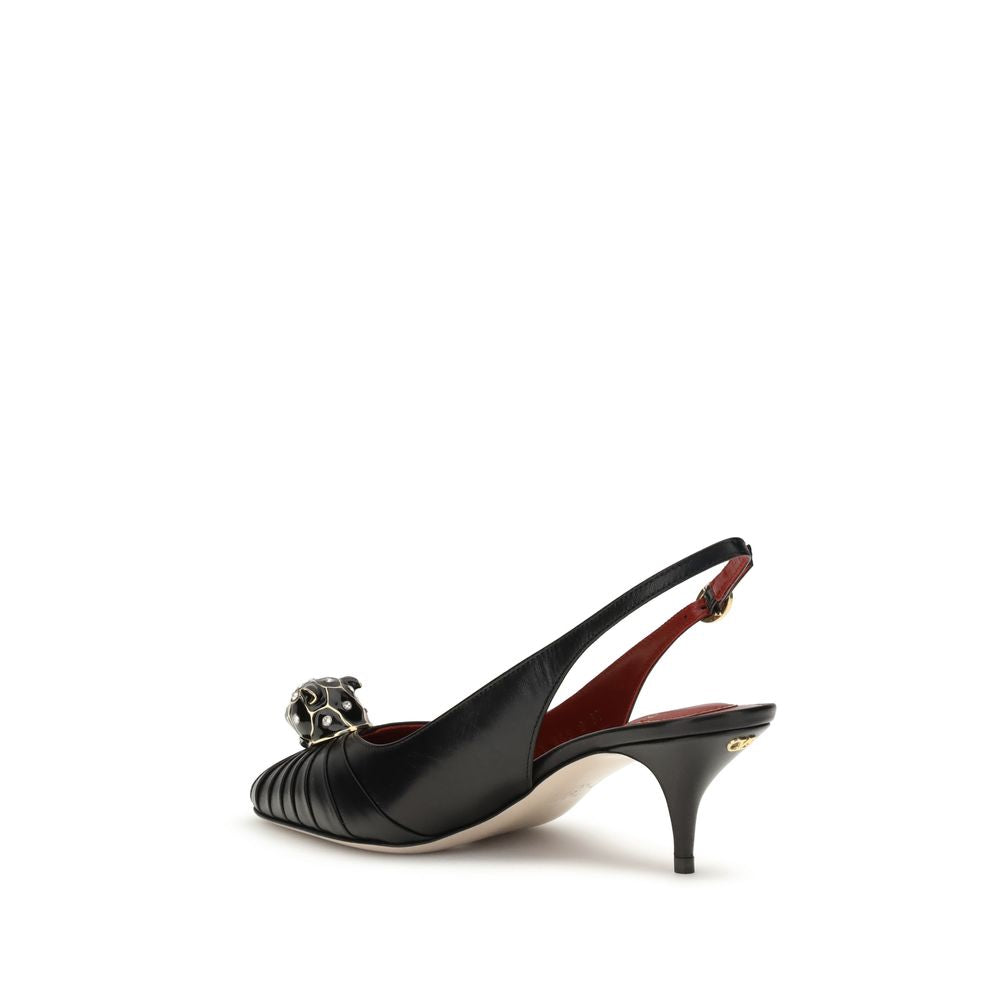 Black Leather High Heel Pumps-thumbmail-3