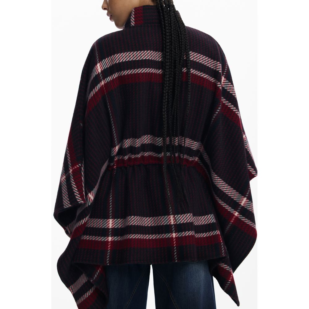 Black Polyester Women Poncho Desigual