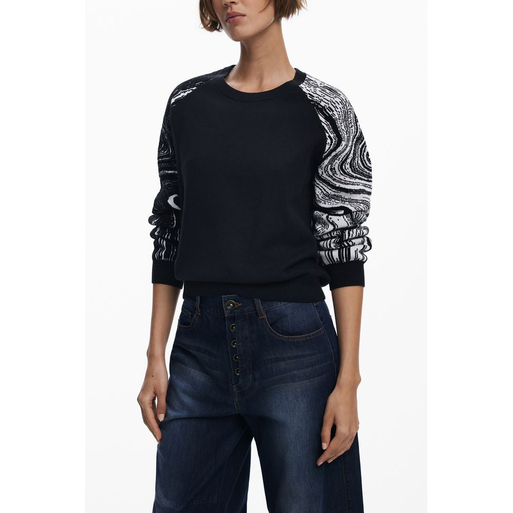 Black Polyester Women Sweater Desigual