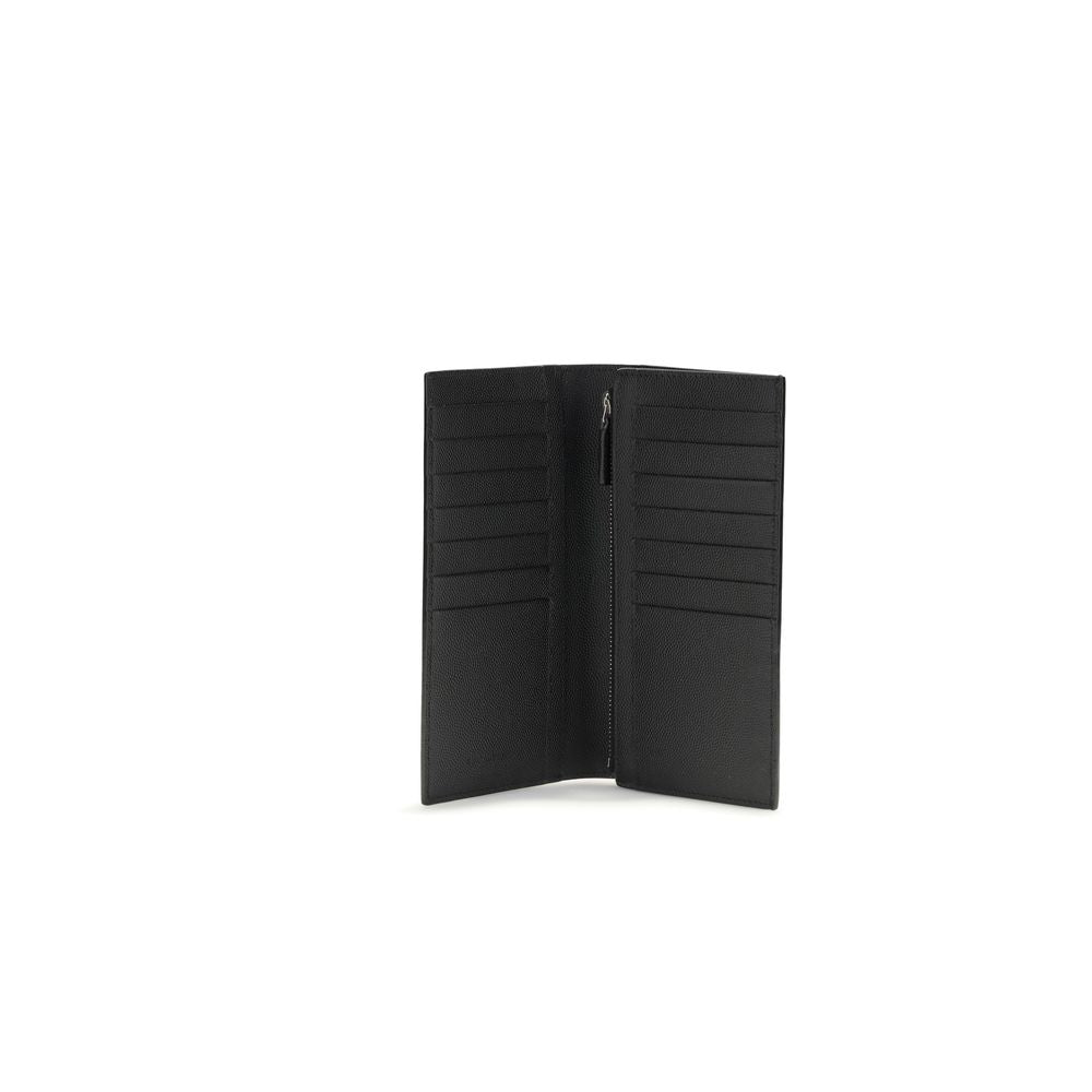 Black Calf Leather Bos Taurus Wallet Saint Laurent