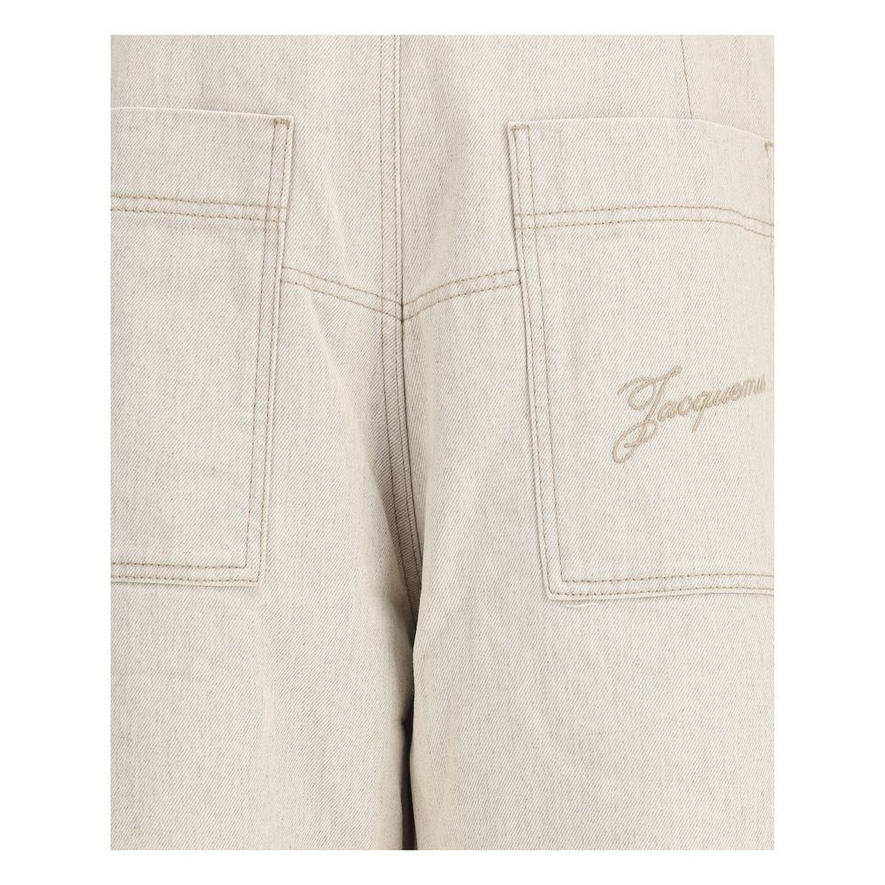 Beige Cotton Jeans Denim-thumbmail-3