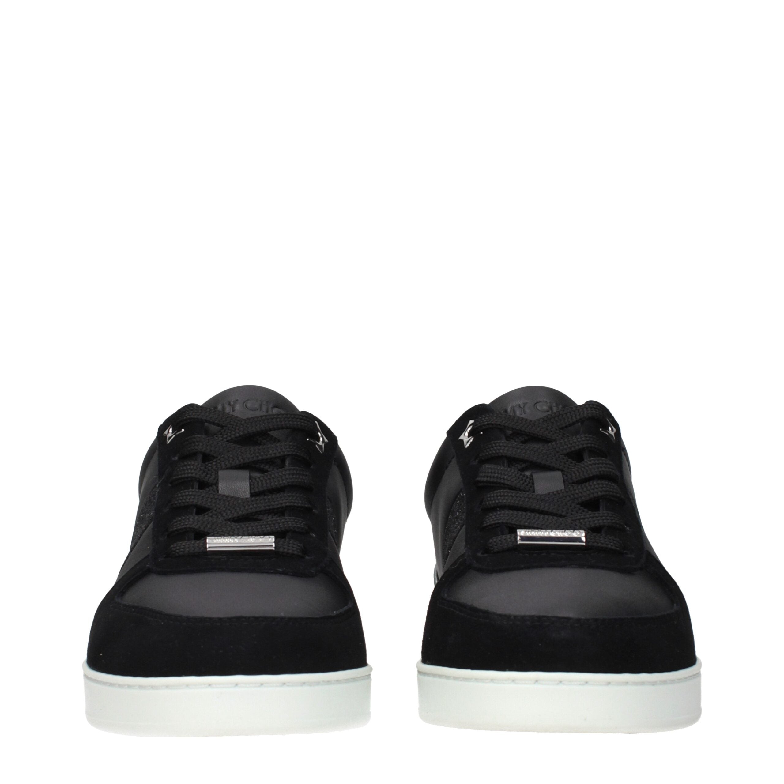 Black Leather Low Top Sneakers-thumbmail-3