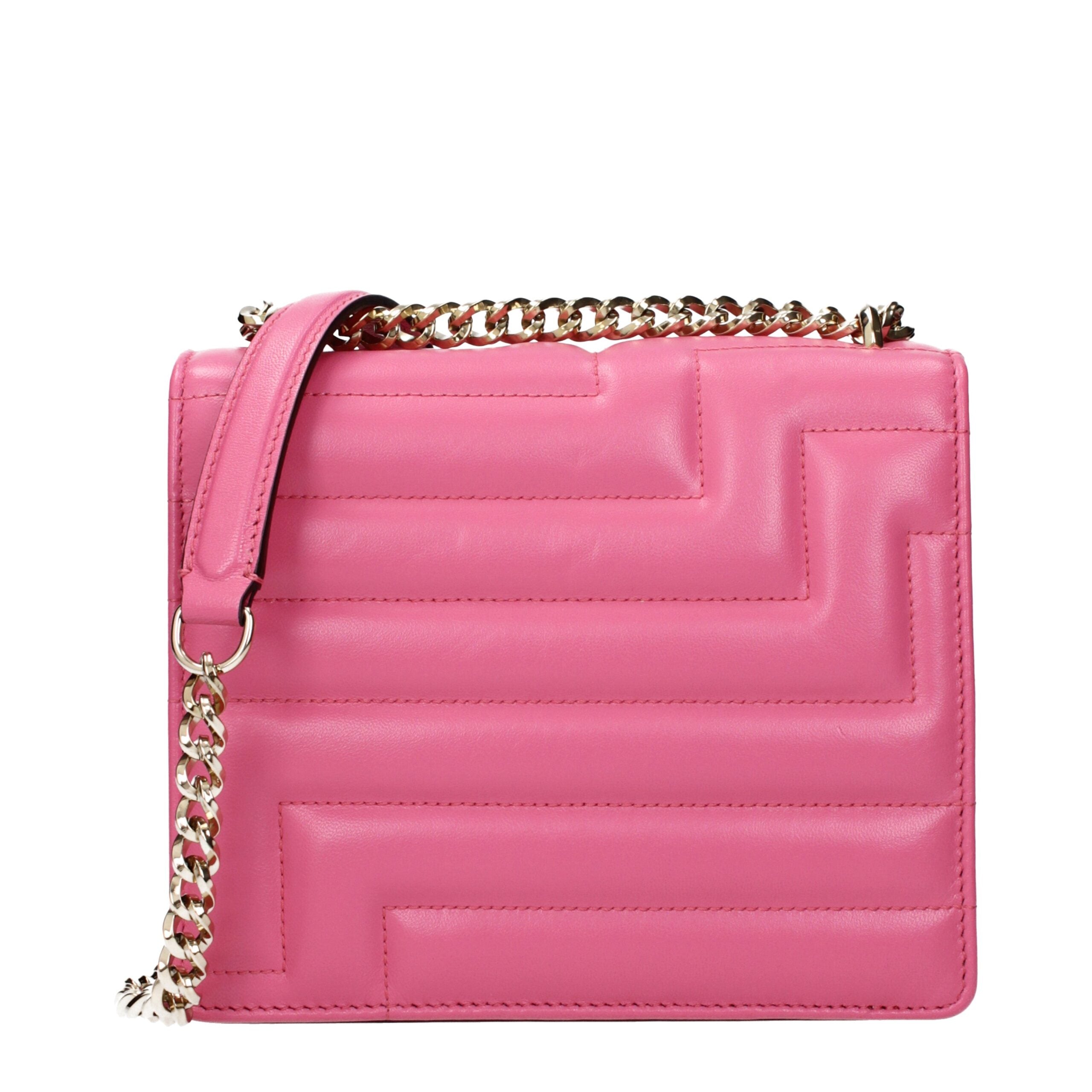 Pink Leather Shoulder Bag-thumbmail-3