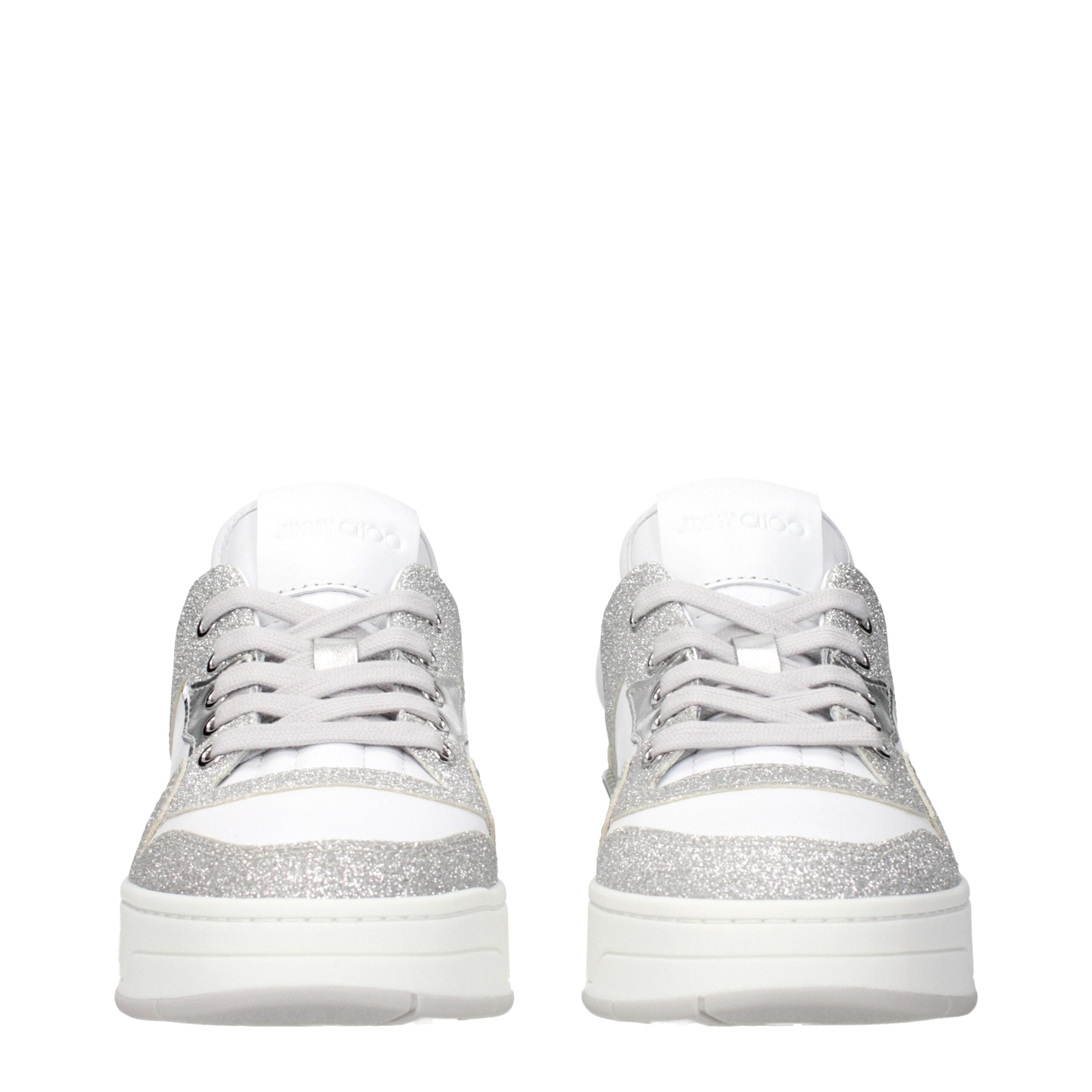 White Leather Low Top Sneakers-thumbmail-3