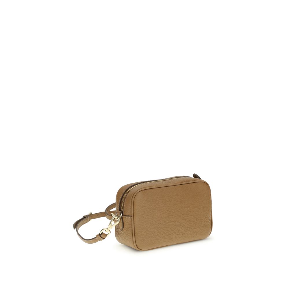 Beige Calf Leather Bos Taurus Shoulder Bag-thumbmail-3