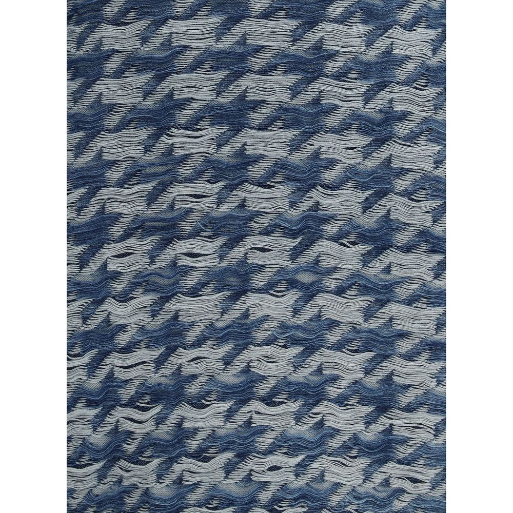 Blue Cotton Casual Dress-thumbmail-3