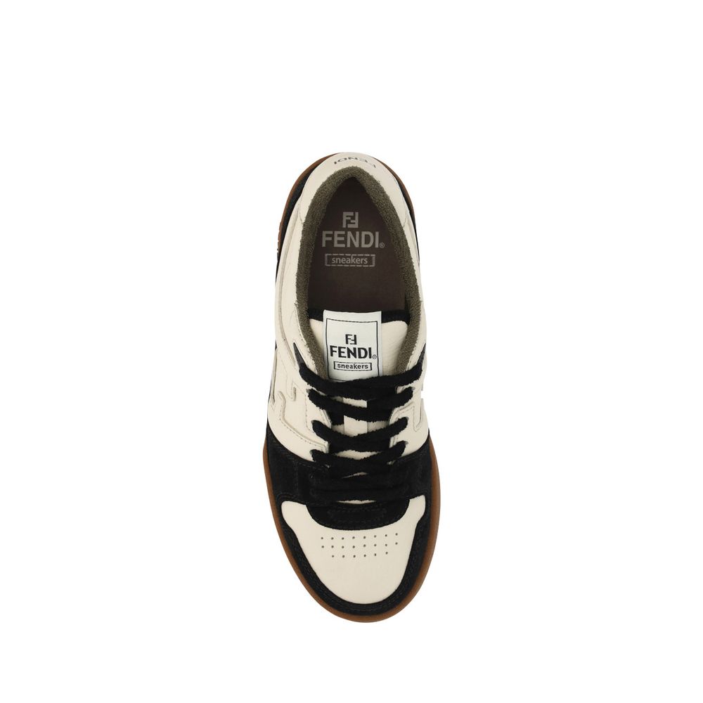 Black Calf Leather Bos Taurus Chunky Sneakers-thumbmail-4