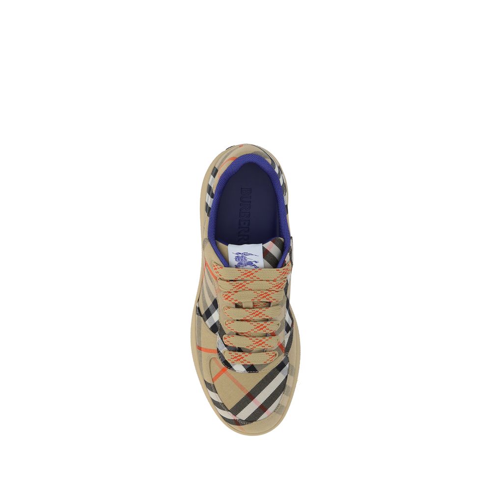 Beige Polyester Low Top Sneakers-thumbmail-4