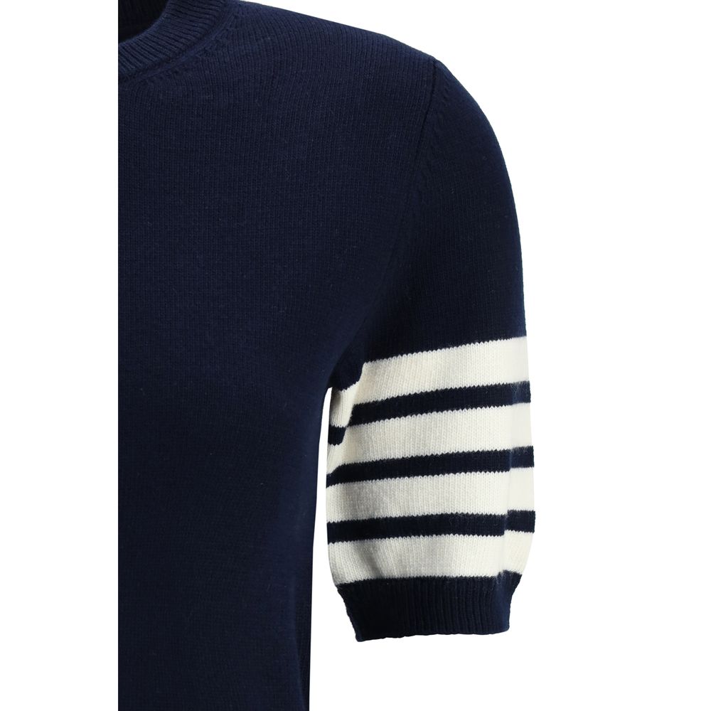 Blue Fleece Wool Sweatshirt-thumbmail-3